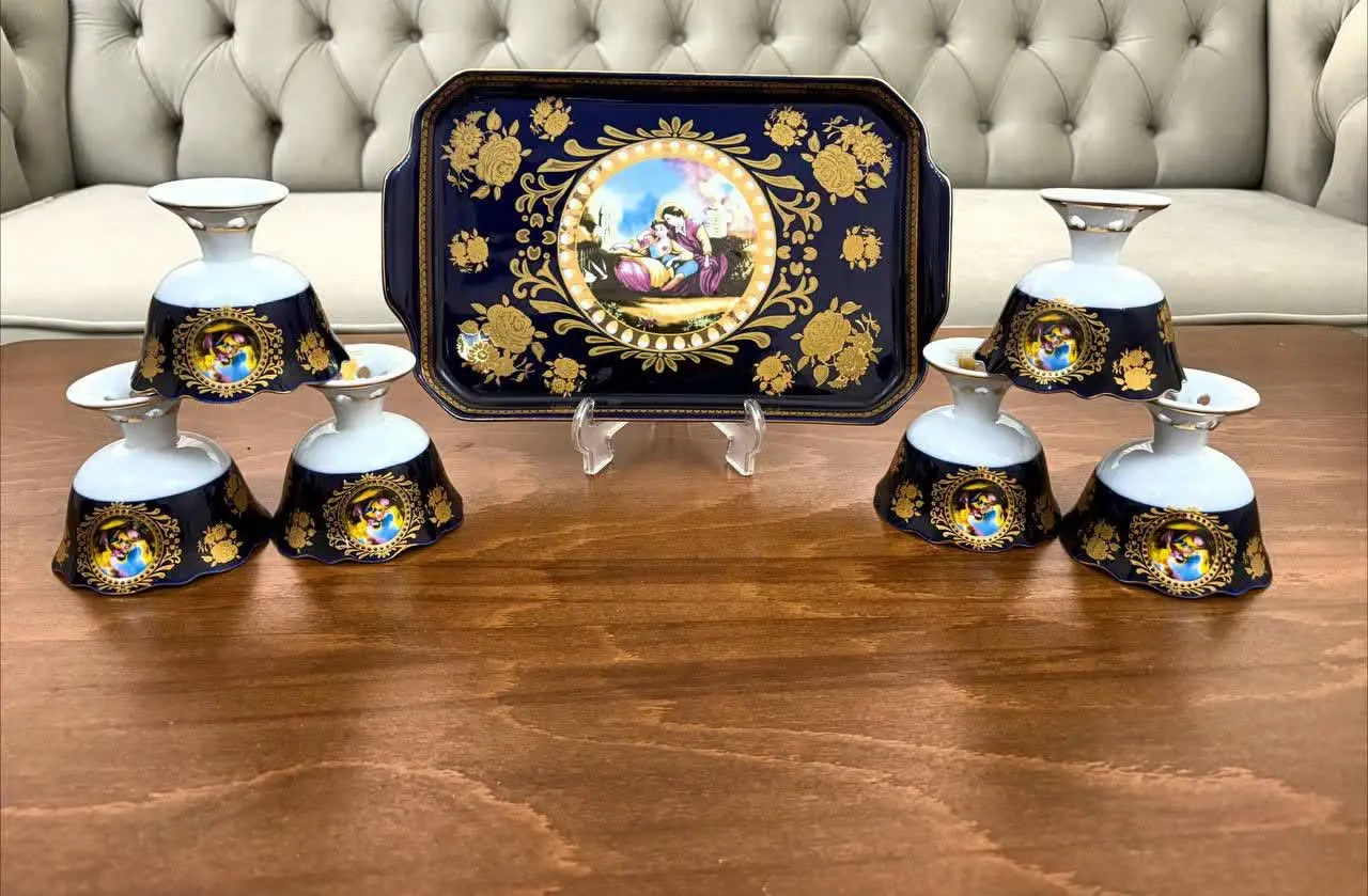 ست بستنی خوری و سینی دنسی 🌷