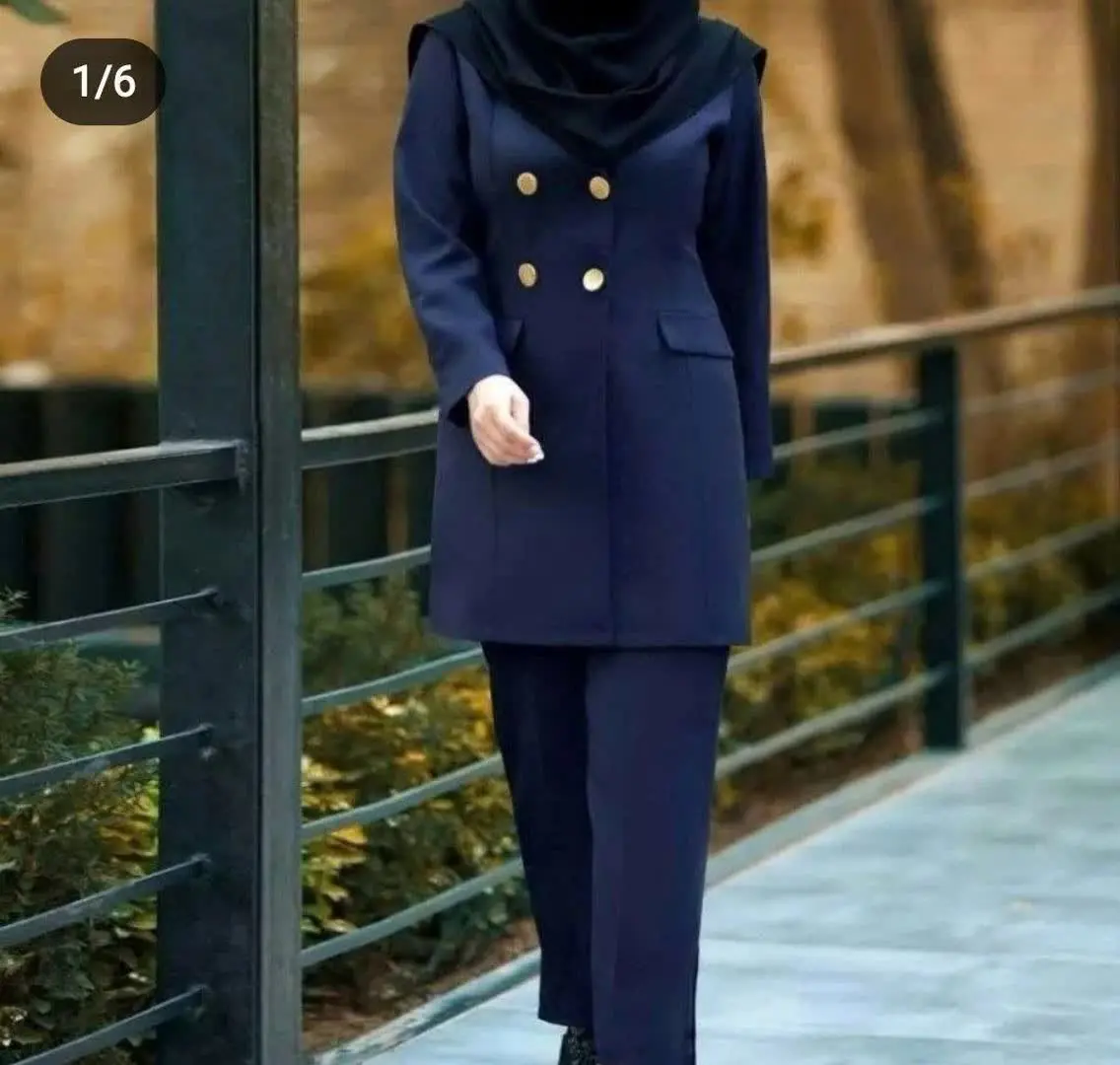 ✅پشت شلوار کش کار شده جلوش...