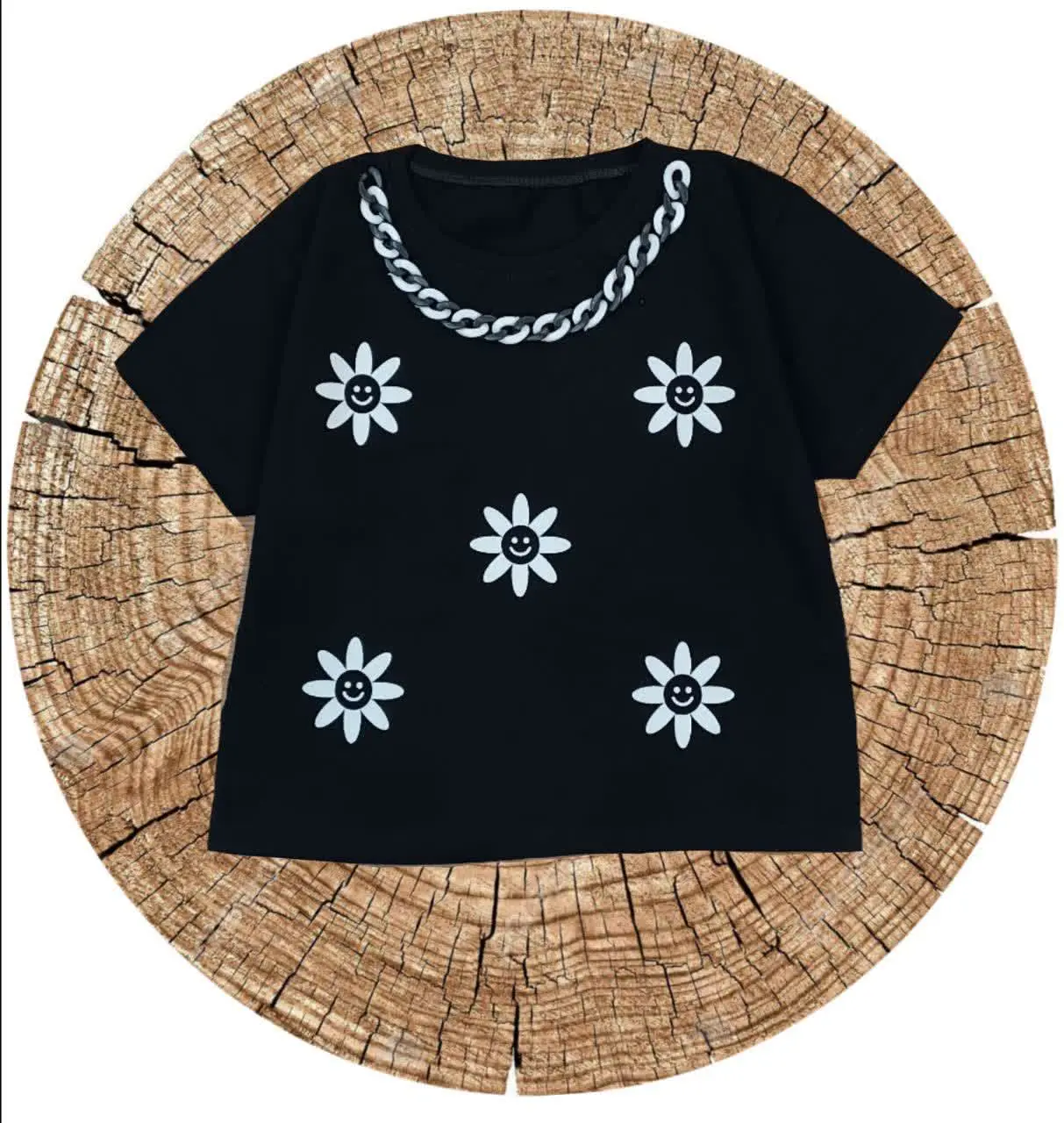 🌸کراپ تک دخترانه طرح بابونه🌸
