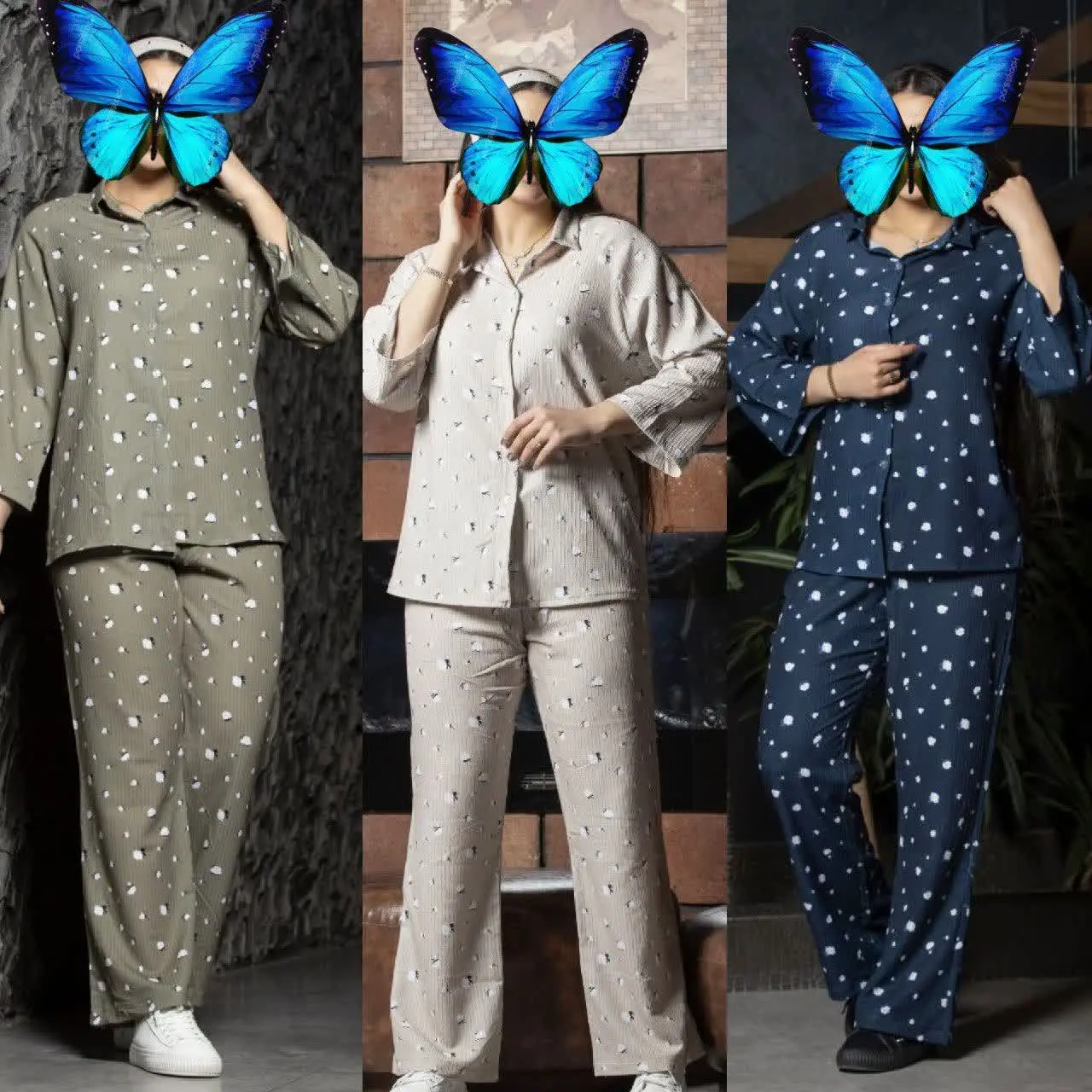 نام: شومیز شلوار پرطرفدار گلدار
