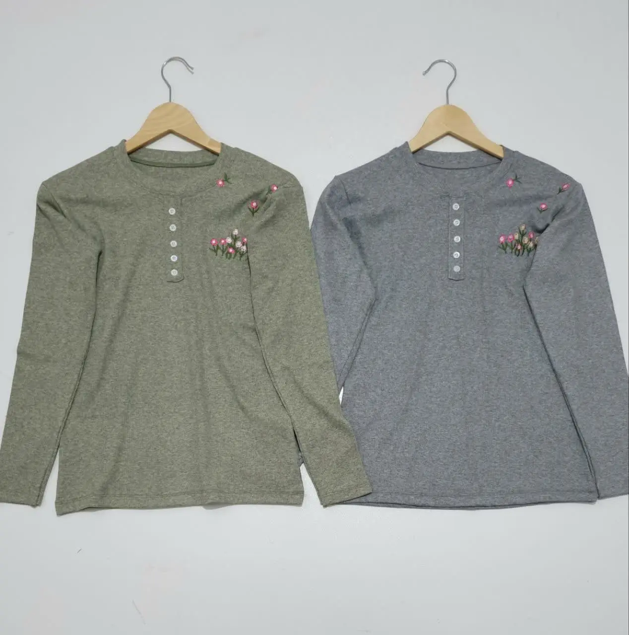 💥 #بلوز آستین دار #گلدوزی
