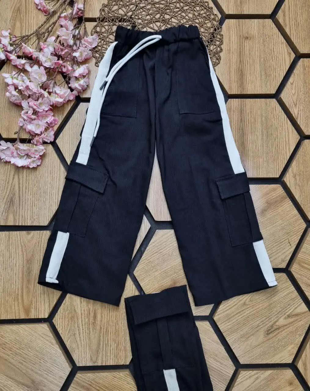 👖شلوارکارگو اسلش بنگال مشکی...