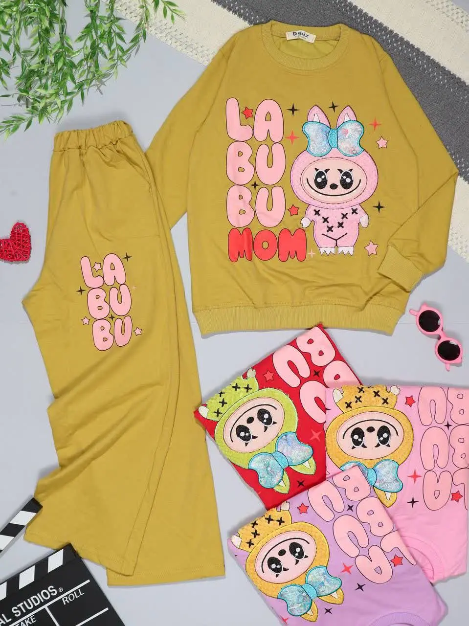 👫بلوز و شلوار بگ دخترانه گل...