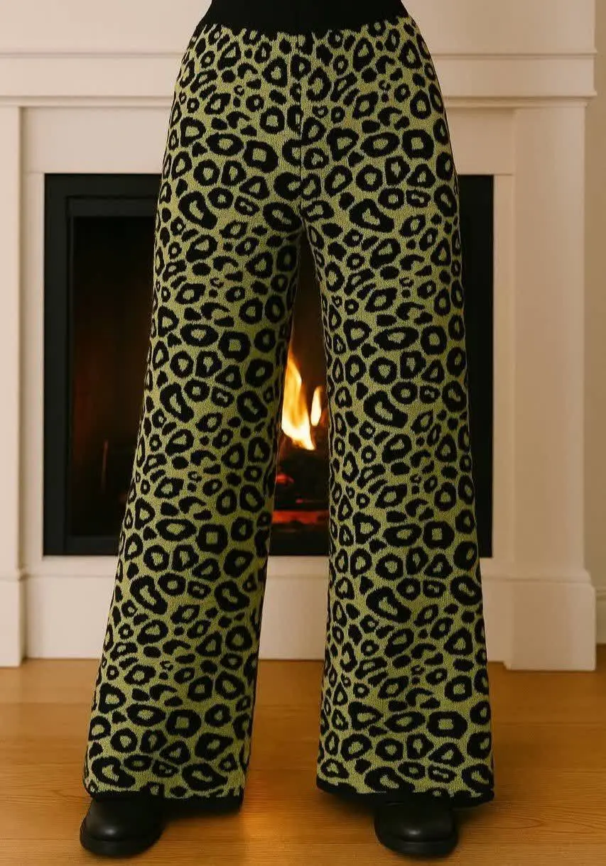 ⚜شلوار بافت پلنگی