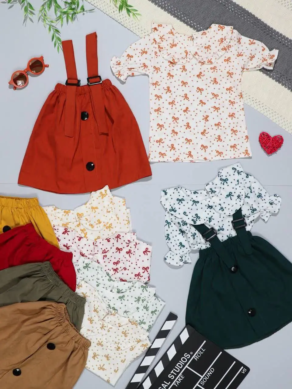 👫شومیز دامن ساسبندی چاپ پاپیون👫
