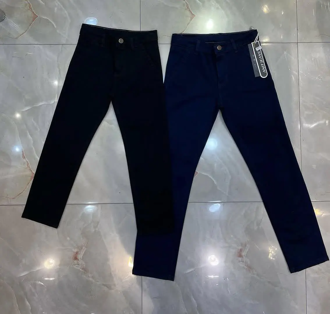 شلوار کتان «کمر دکمه ای»