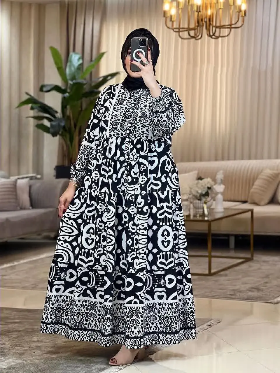 پیراهن ساحلی قواره دارطرح ق...