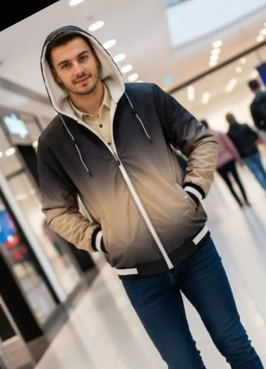 🖋نام: کاپشن دو رنگ نسکافه ای