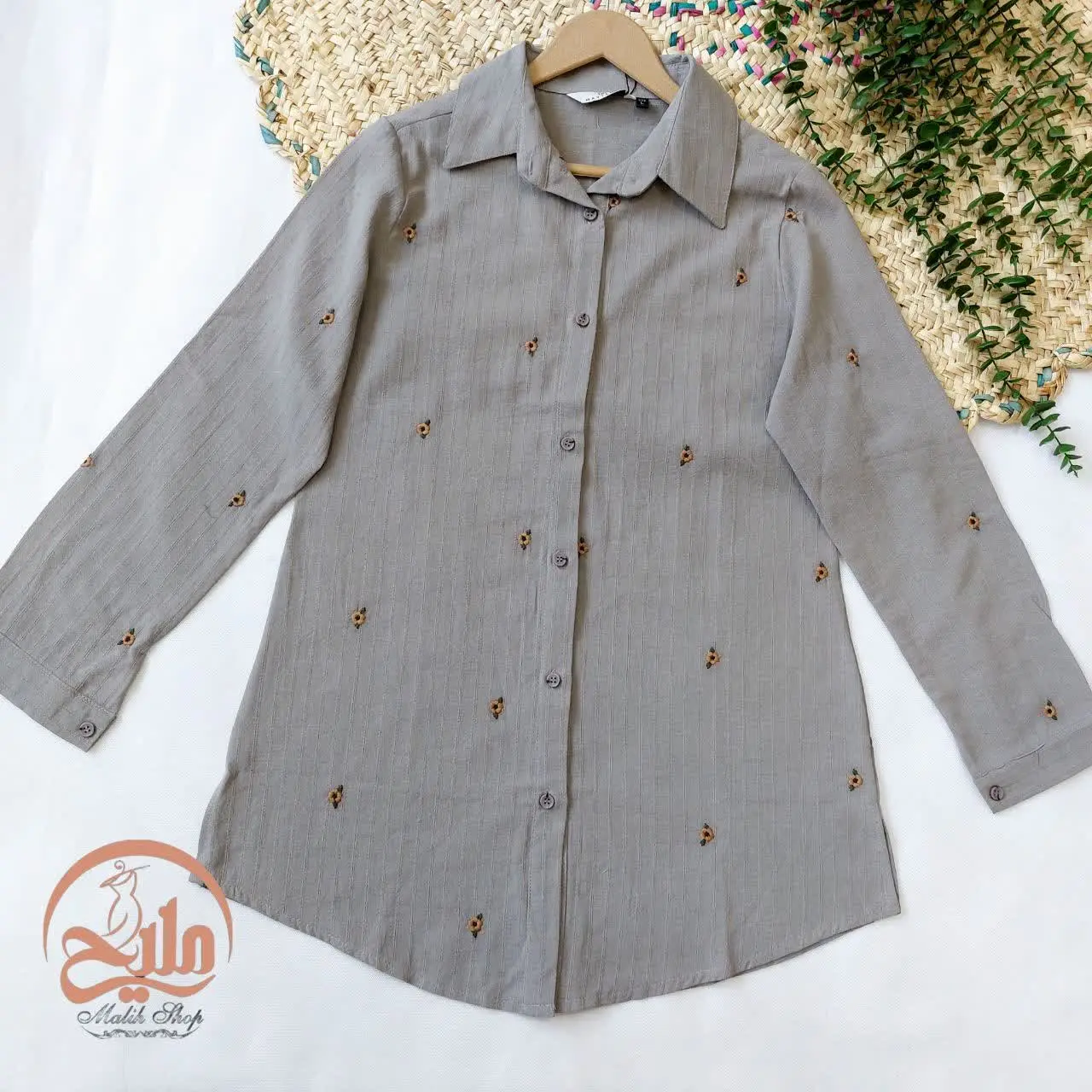 شومیز بسکوییتی گلدوزی