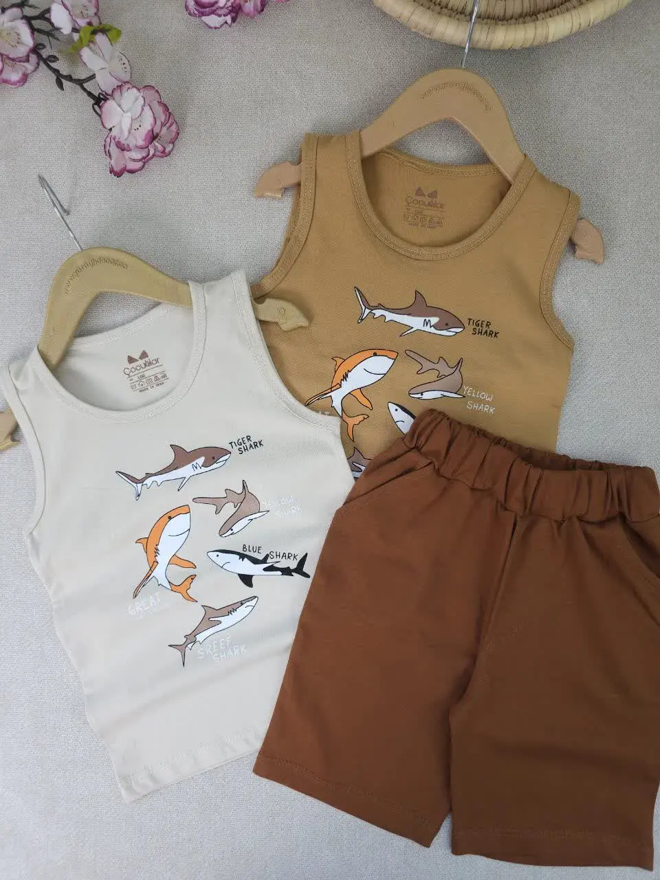 تاپ شلوارک پسرانه کوسه
