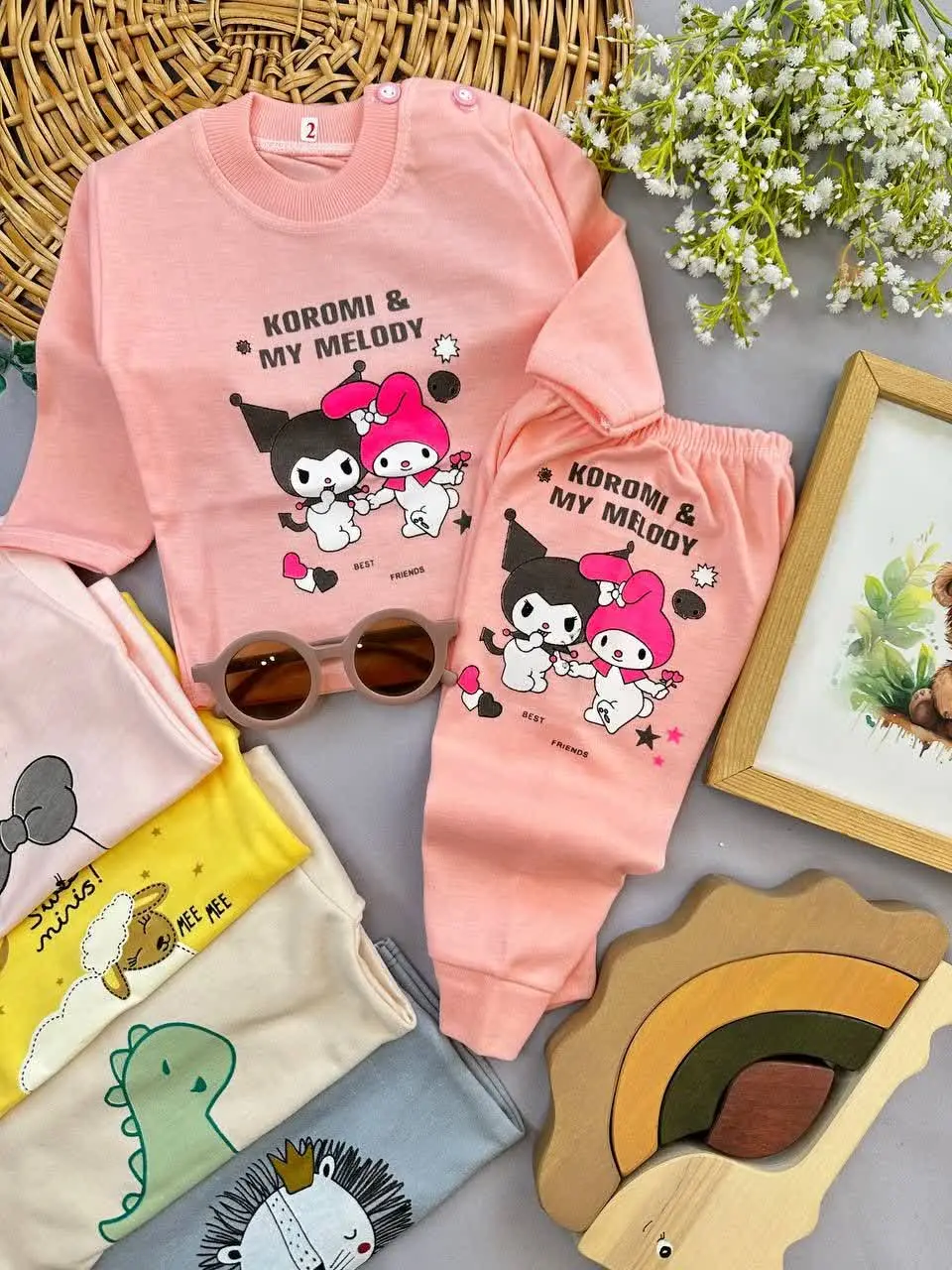 بلوز شلوار طرح دو کرومی صور...