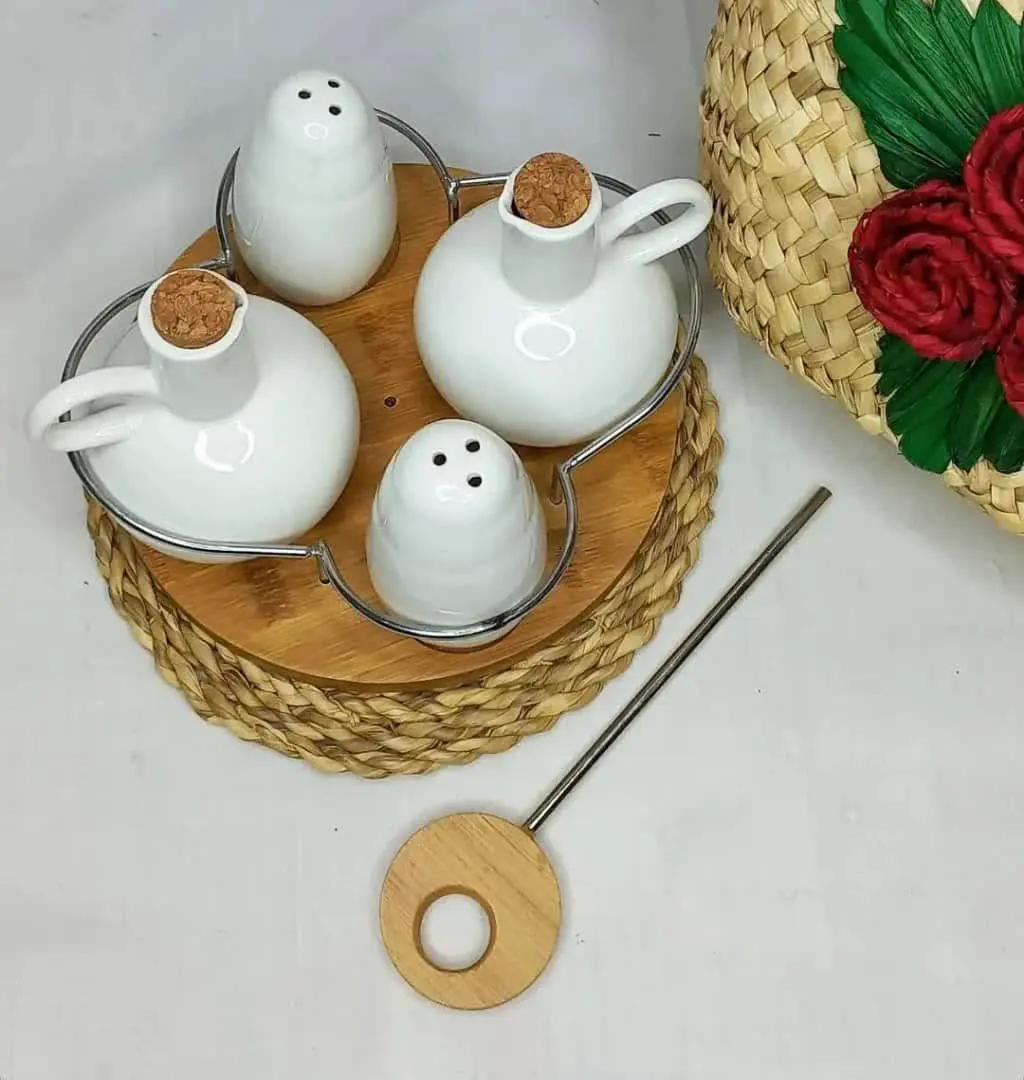 چاشنی خوری سرامیکی بامبو