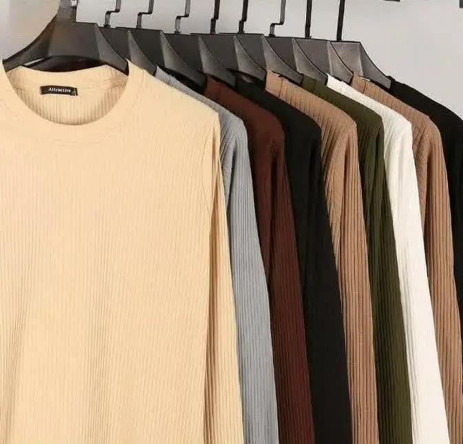 بلوز آستین بلند یقه گرد 
