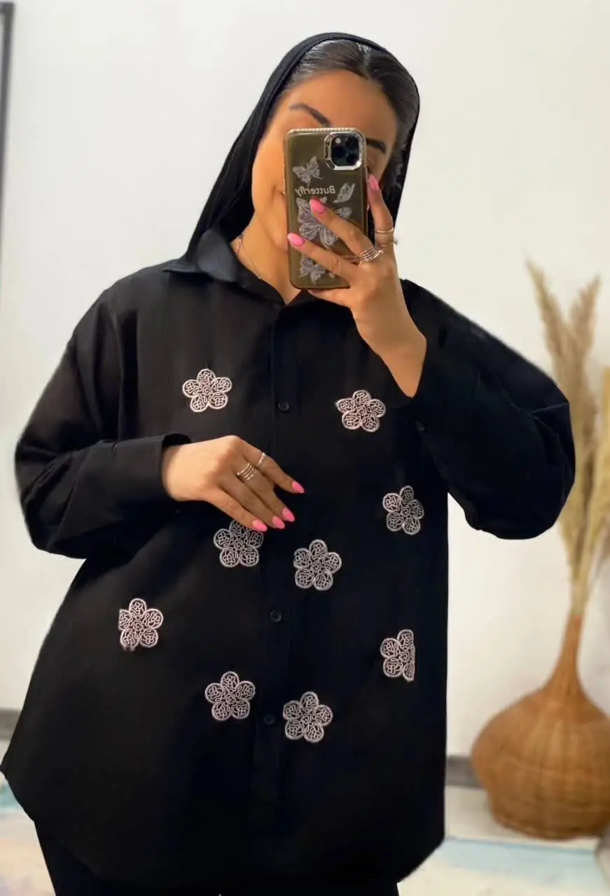 🖋نام: مانتوقواره دار گلدوزی آرام
