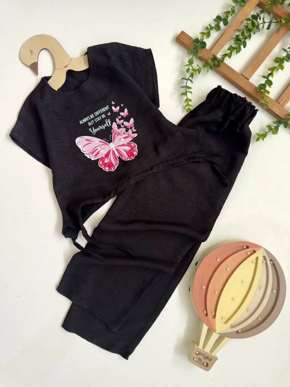 کراپ شلوار پروانه 🖤
