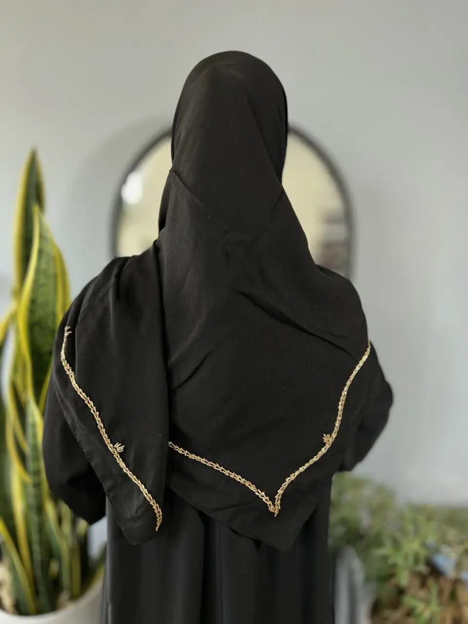 روسری مشکی کرپ نخ😍
