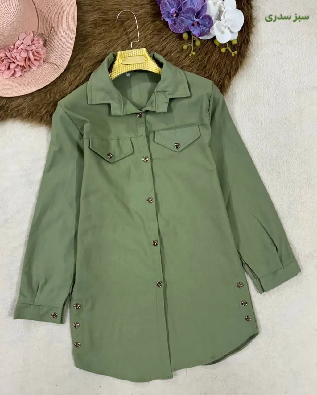 🎀نام: مانتو کتان بغل دکمه
