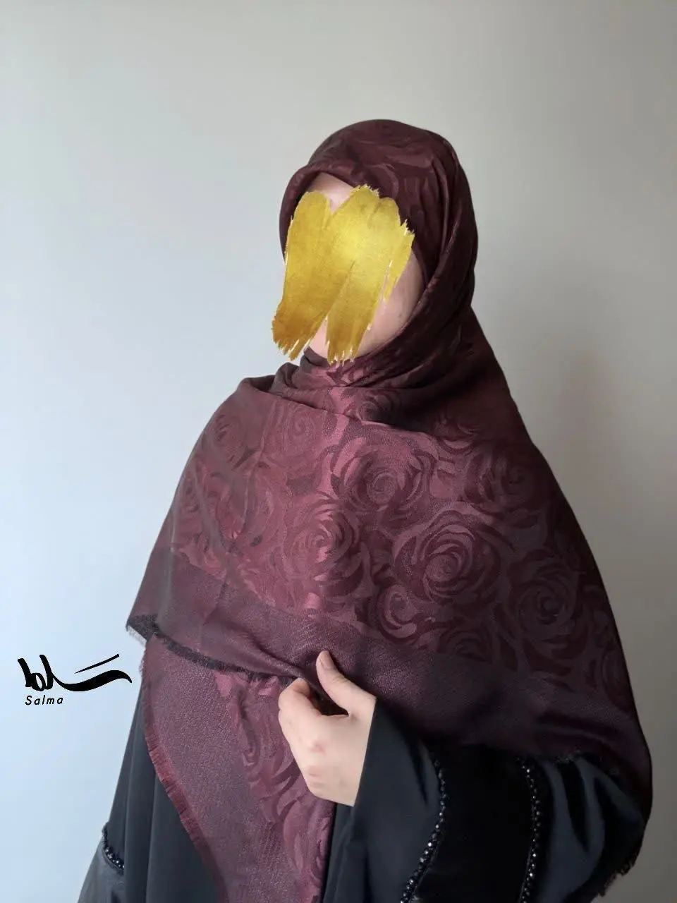 🔸روسری نخ ژاکارد لمه دار