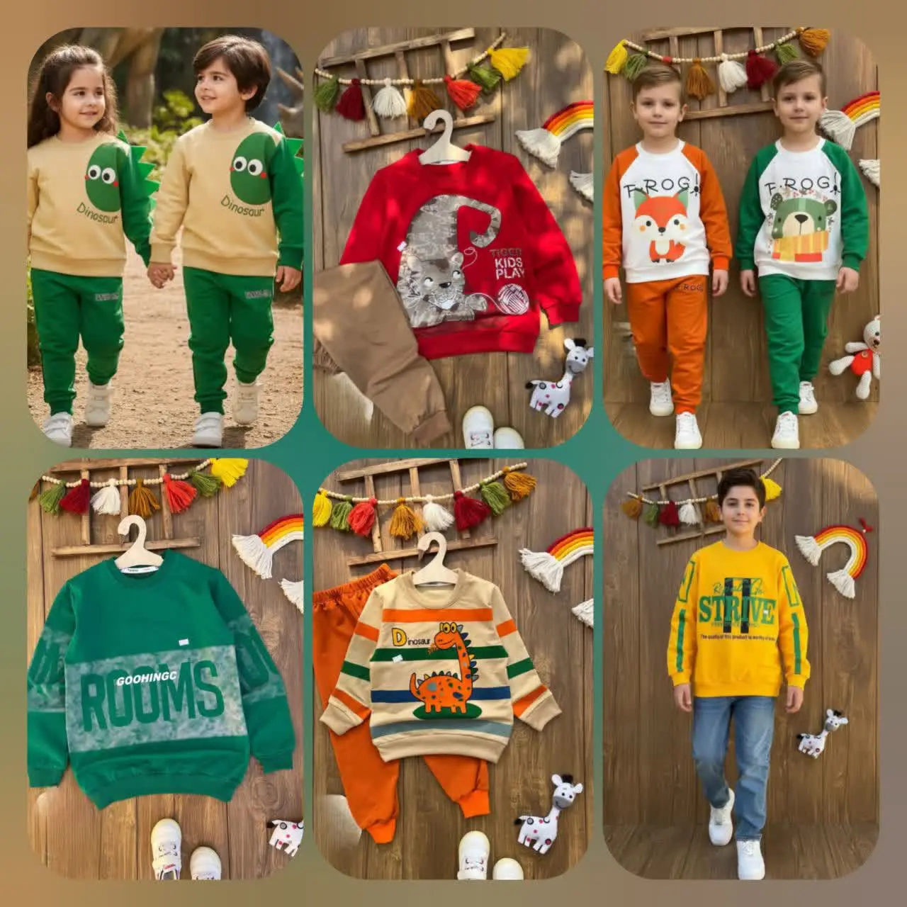 ما تولیدی لباس بچه گانه دار...