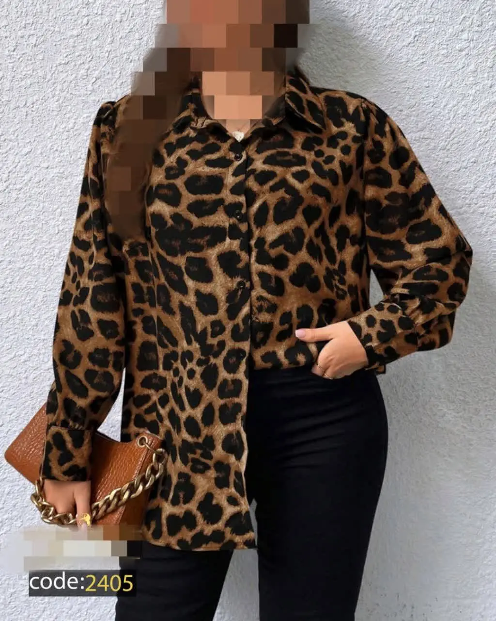 ارسال رایگان 🔅شومیز یقه کلاسیک آستین بلند
