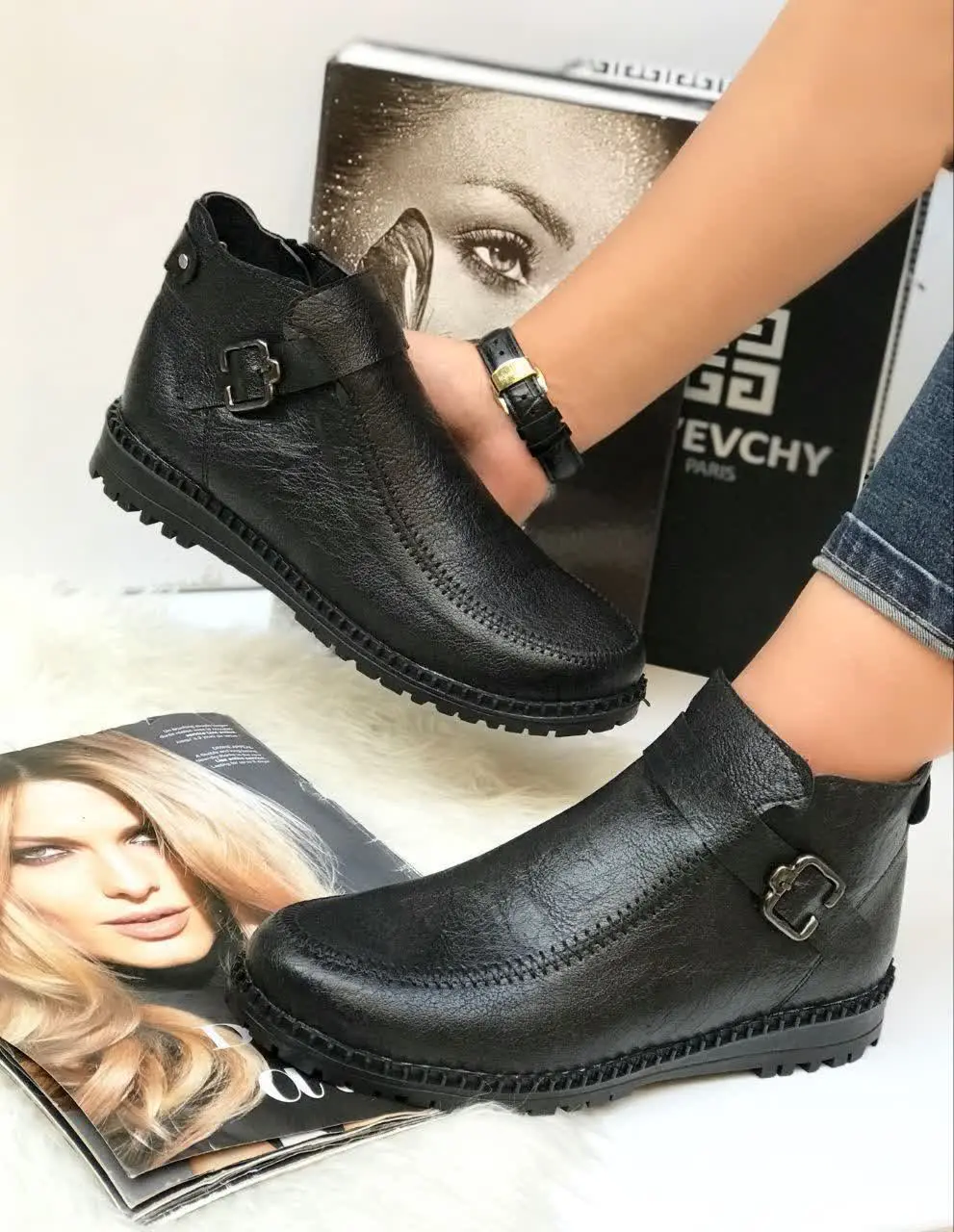 نیم‌بوت جدید جنس سوگو، در دو رنگ، با کیفیت 
