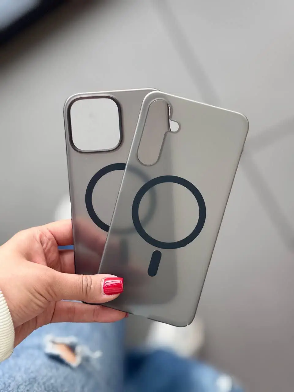 📱مدل قاب: قاب Dezo Air مات مگ سیف ساپورت جنس pc سیلیکونی مخصوص انواع #سامسونگ #آیفون 
