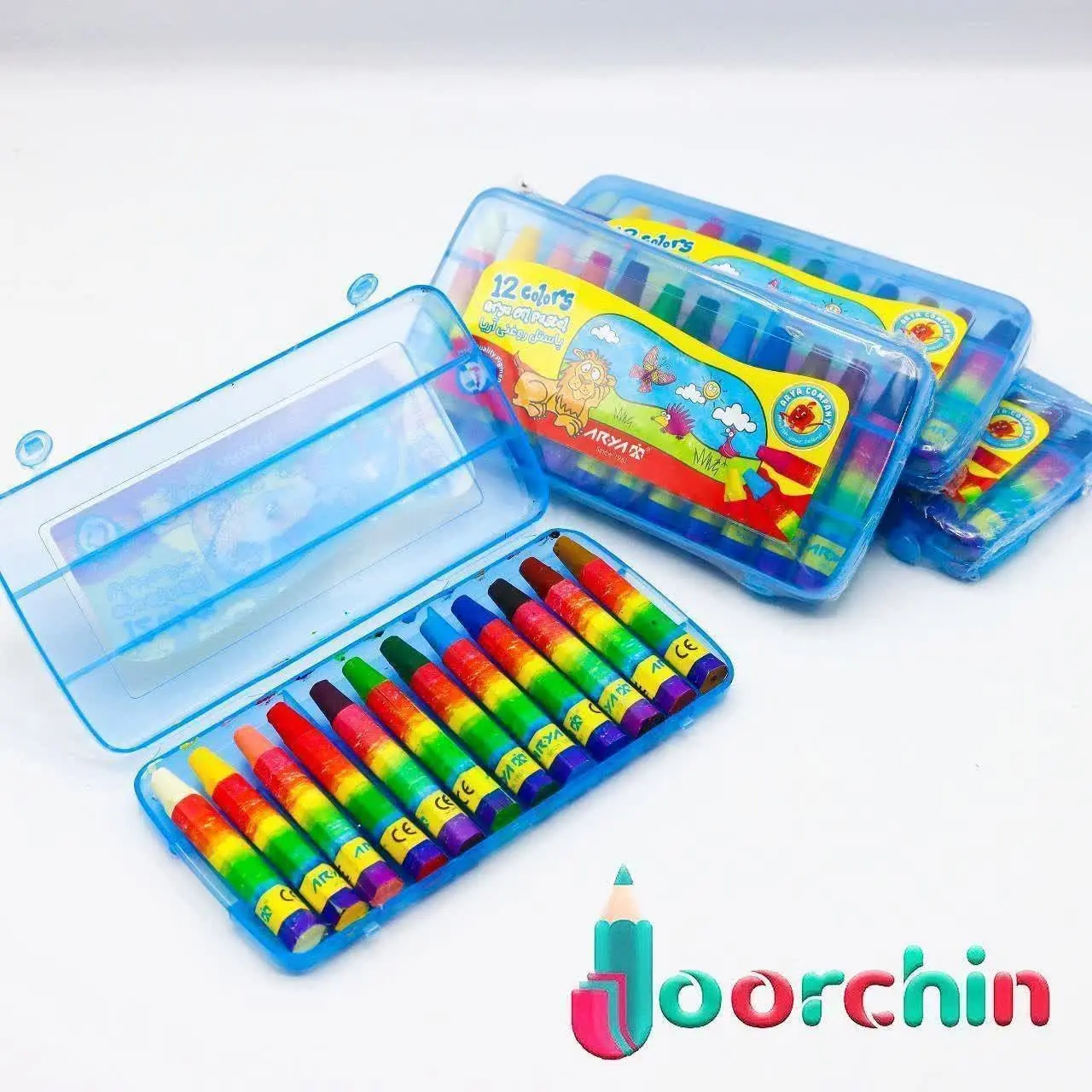 ✅ پاستل طلقی ۱۲ رنگ آریا