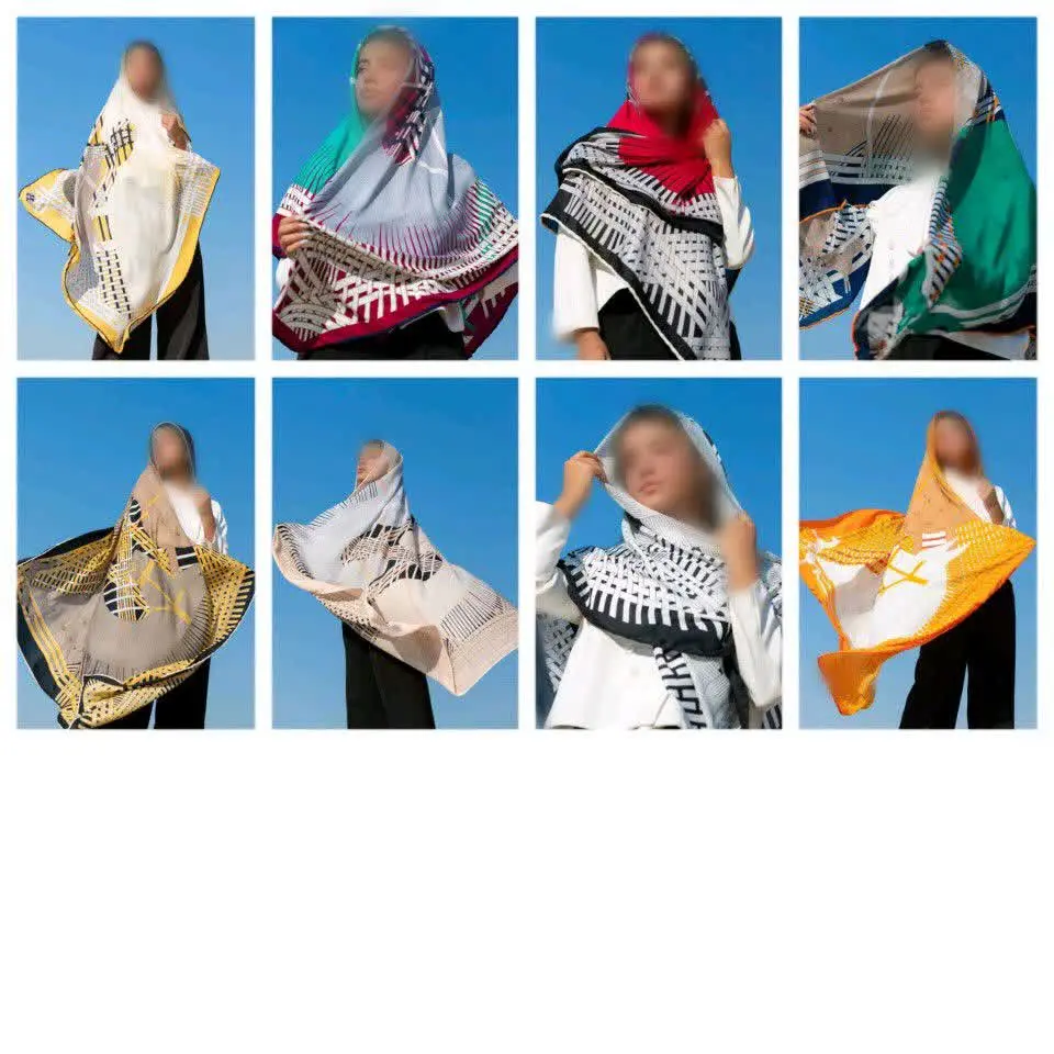 روسری نخی شیک و مجلسی که چروک