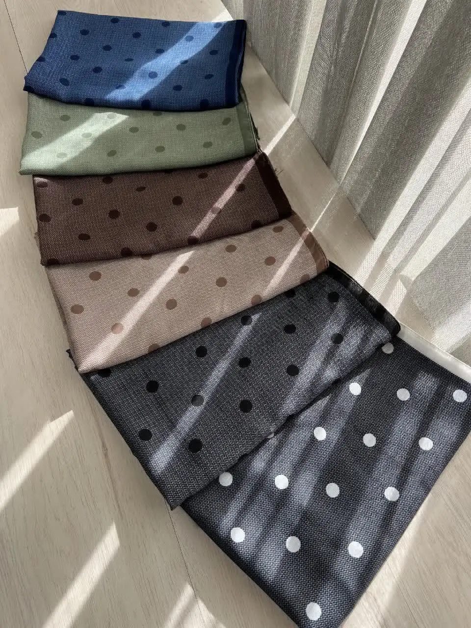 روسری سوپر نخ طرح توپی🌱🌸