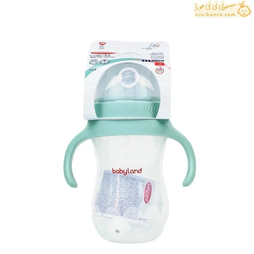 شیشه شیر بیبی لند مدل ۲۰۲ حجم ۳۰۰ میلی لیتر
