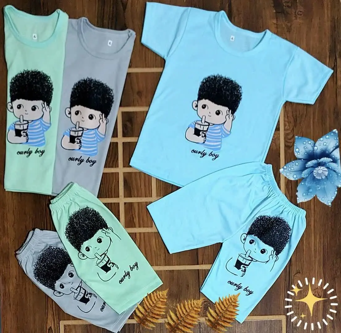 تیشرت شلوارک نخ پنبه
