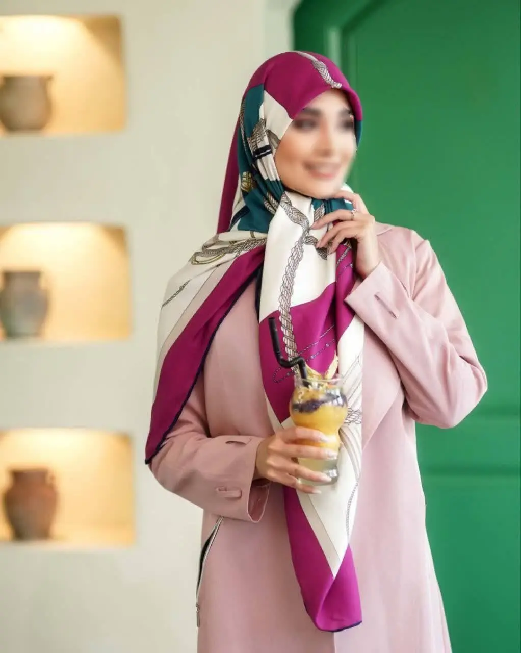 روسری نخ کجراه کشمیر جذابمو...