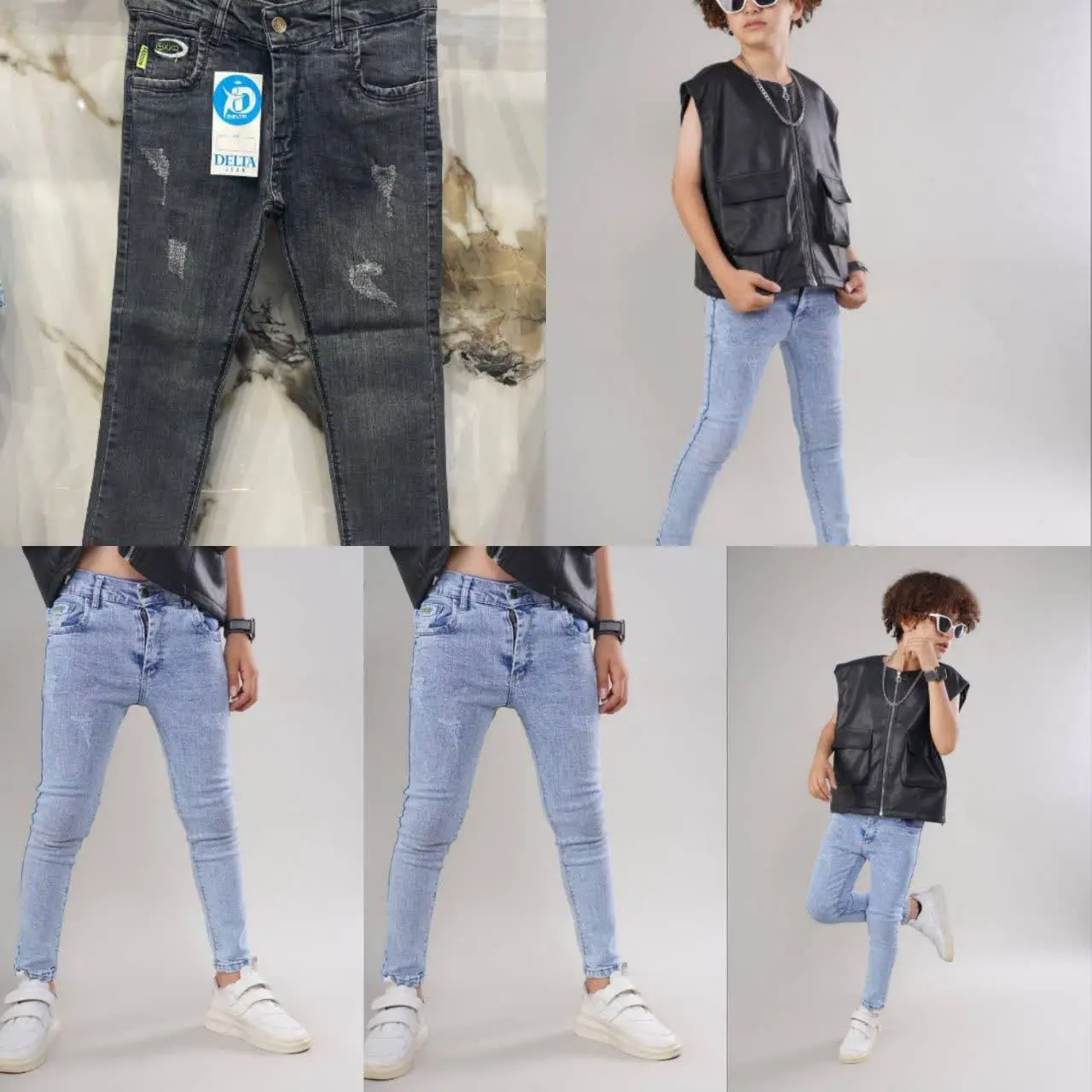 ✅ شلوار لی اسلپ کمردار ✅