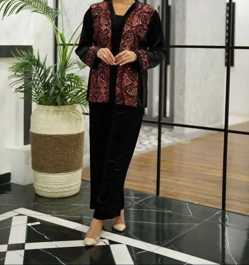 کت و شلوار کوبلن دوزی هندی
