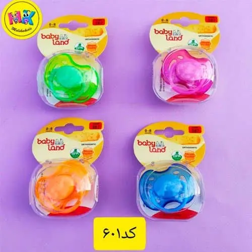 پستونک ارتودنسی ۶ تا ۱۸ ماه (بی بی لند ۳۸۸) نوزادی کد ۴۱۱۰۰۵ 
