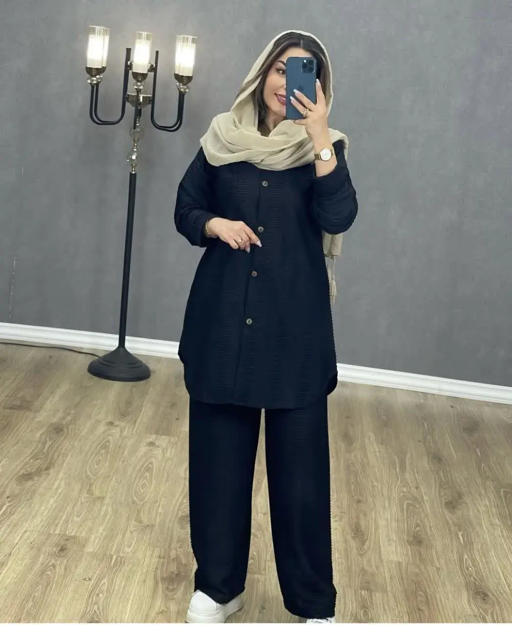 ست مانتو شلوار بسکوییتی