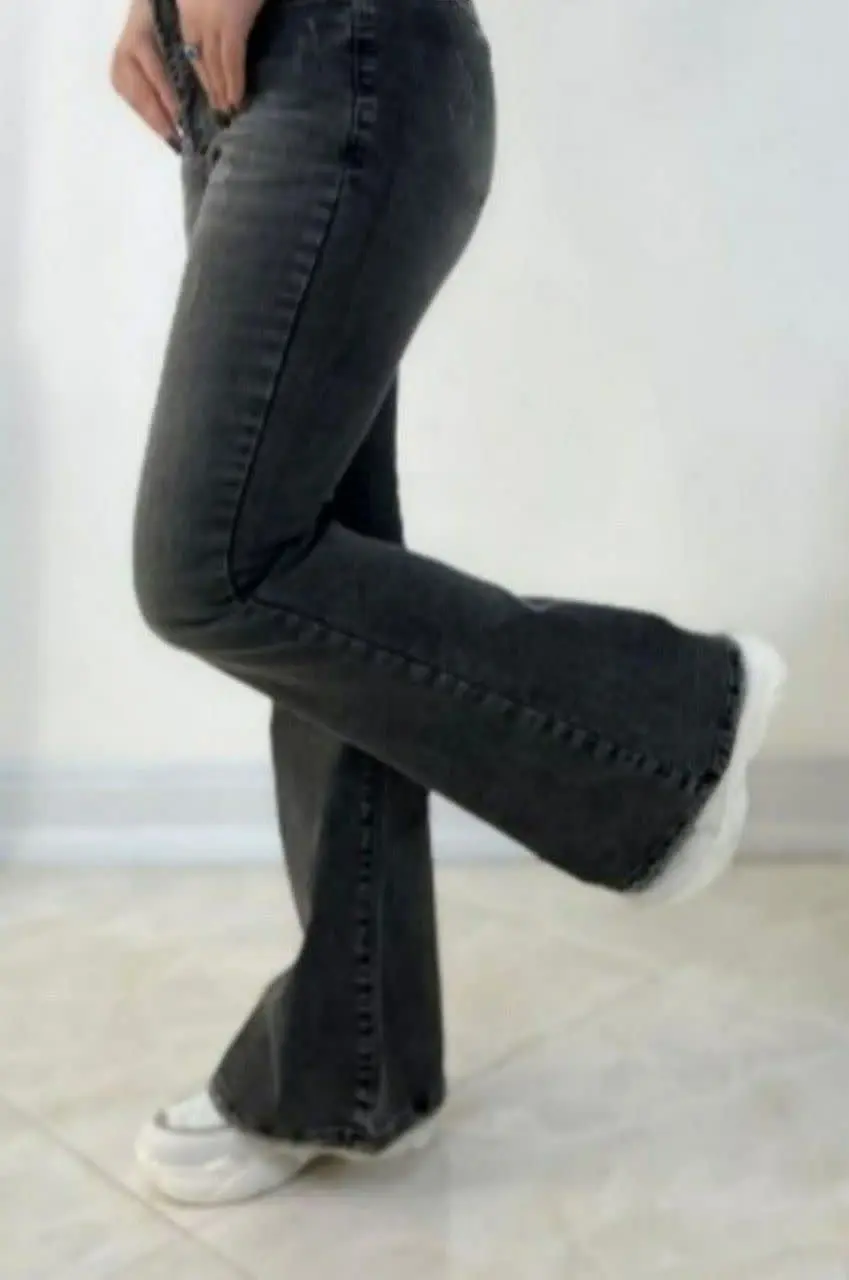 شلوار دم پا بگ طرح جیب
