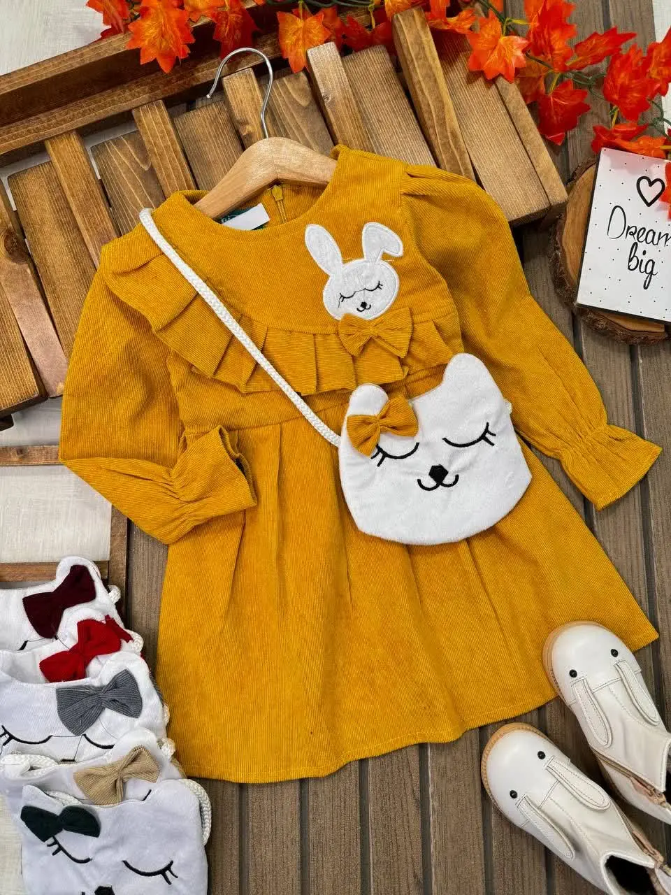 سارافون کیف دار خرگوش پاپیونی 🐰🎀
