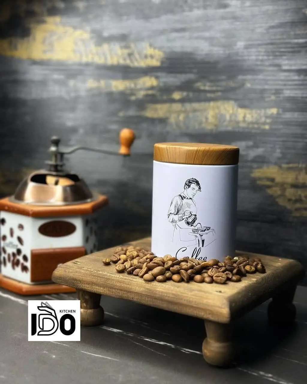 بانکه فلزی قهوه
