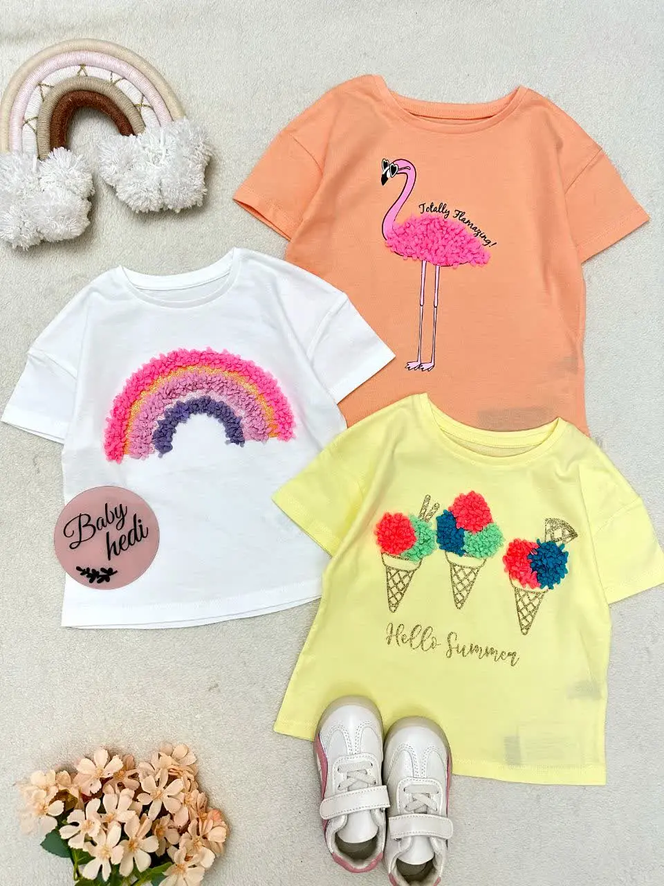 تی شرت تکه دوزی دخترانه
