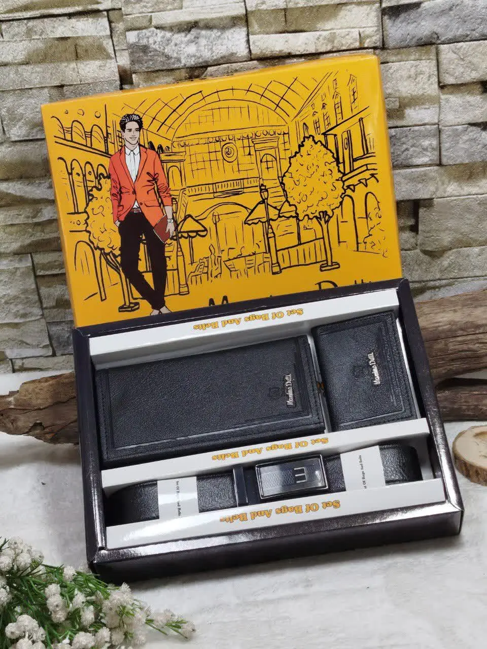 ✅ ست کیف پول وکمربند وجاکارتی
