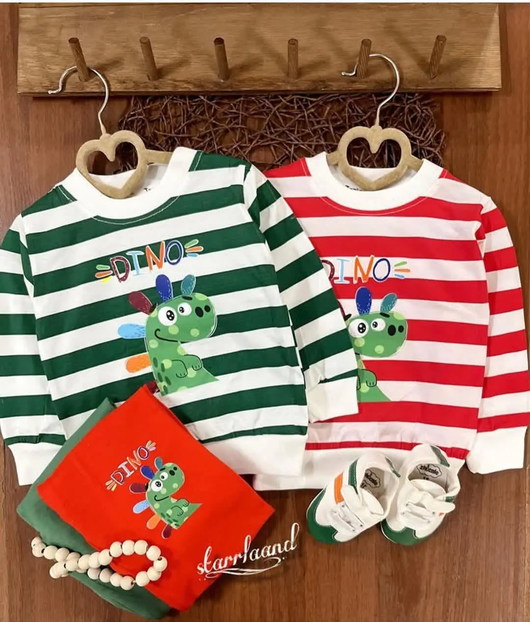 بلوز شلوار بچگانه راه راه DINO