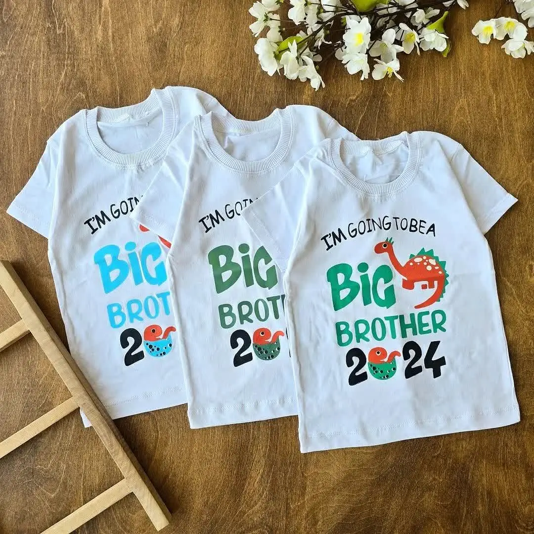 تیشرت تک سفید دایناسور سایز ۴۰ تا ۵۵ 
