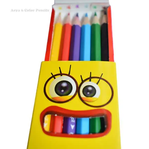 🌈مداد رنگی ۶ عددی آریا