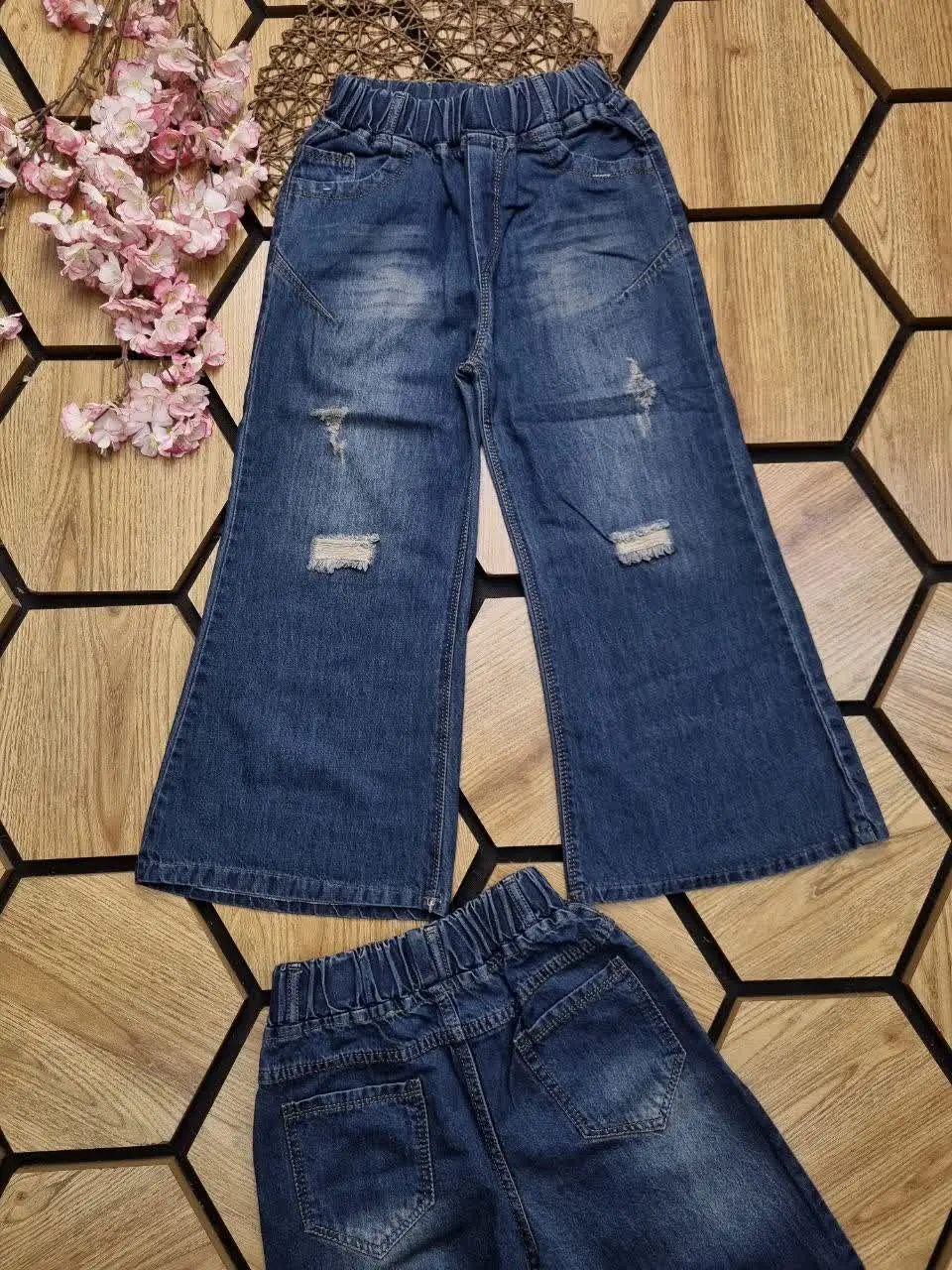 👖شلوار بگ شافل دخترانه 👫👫