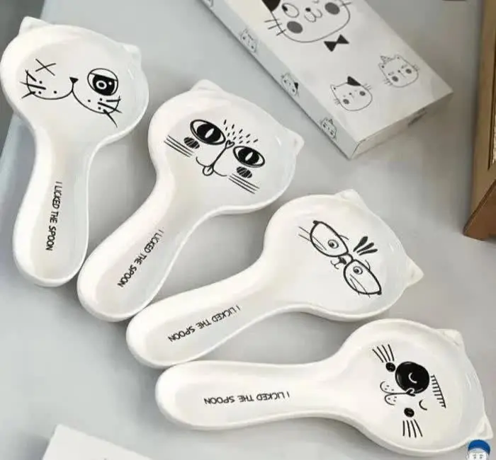 💥زیر قاشقی سرامیکی  گربه 💥