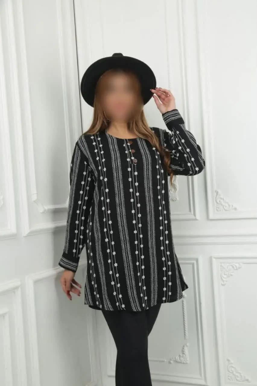 💥: تونیک یقه بندی
