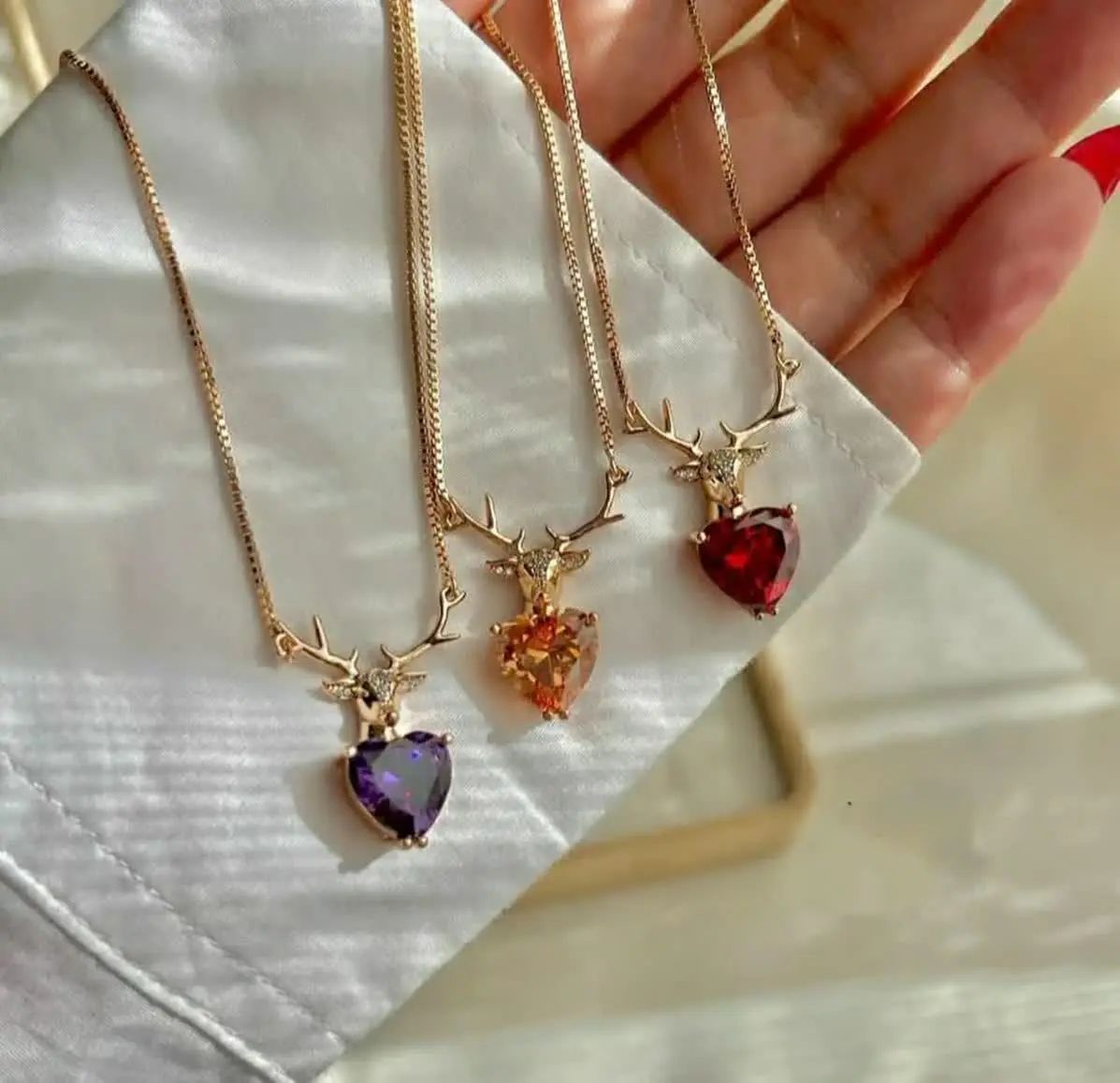 ❤️ شارژ محبوب‌ترین گردنبند نگین رنگی 🥰
