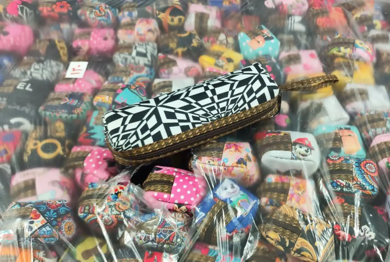 🌈بار جامدادی کرپ دور دوخت و...