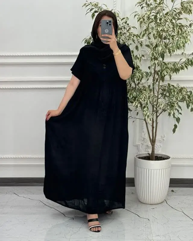 پیراهن مشکی کریشه نخی
